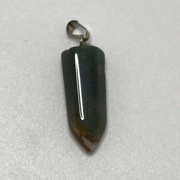 Fancy Jasper Pendulum Point Pendant - Picture 1 of 6